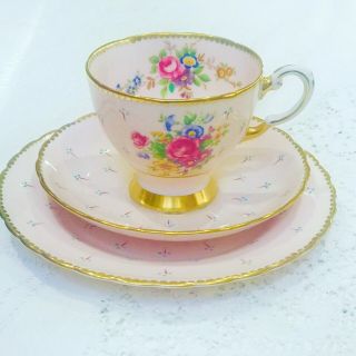 For Irita Tuscan Afternoon Tea China Tea Cup Saucer Set High Tea - Pink - Roses