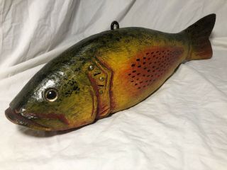 Duluth Fish Decoys,  Dfd,  Perkins 16” Rattler Rainbow Trout Spearing Decoy