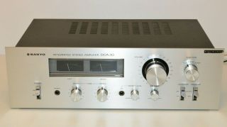 Sanyo Dca - 30 Vintage Stereo Integrated Amplifier With Vu Meters Hi - Fi Separate