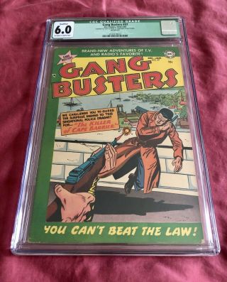 Gang Busters 37 (1953) Cgc 6.  0 (fn) Golden Age - 1 Of Only 2 Cgc Graded Copies