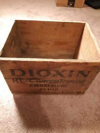 H.  S.  Eckels Philadelphia Pa Dioxin Embalming Crate Wooden.