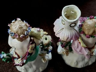 ANTIQUE 18TH CENTURY CHELSEA DERBY ENGLISH PORCELAIN BOY AND GIRL FIGURINES 3