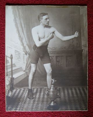 Vintage Boxing - Antique Photo Of A Boxer,  Early 20th Century?