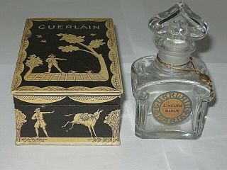 Vintage Guerlain Glass Baccarat Perfume Bottle/box L 