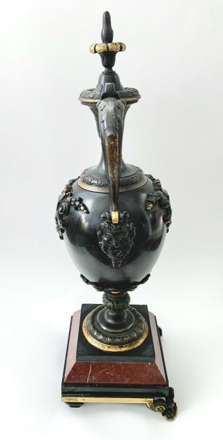 Large Antique Empire Style French Marble Bronze Ormolu Urn Centaur 18th Century 3