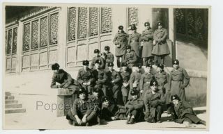 China 1931 Photograph Marine Group Pose Peking Summer Palace Usmc Photo