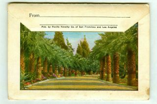 Vintage PARKS of LOS ANGELES California Souvenir Postcard Folder 2