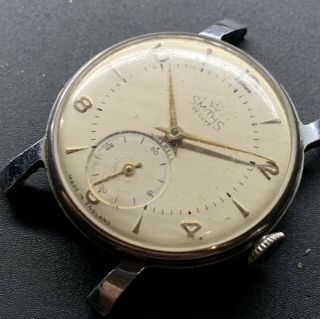 Vintage Smiths De Luxe Watch For Repair