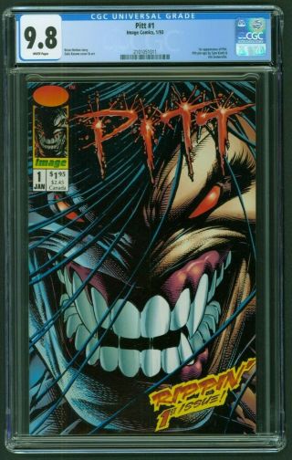 Pitt 1 Cgc 9.  8 White Pages Near / 1st Appearance Image Comics 1993
