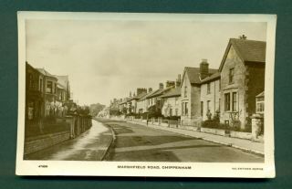 Chippenham,  Marshfield Road,  Vintage Postcard