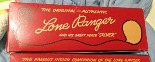 Vintage 1950 ' s Hartland The Lone Ranger & Silver w/Box Hat Pistol?? 801 3