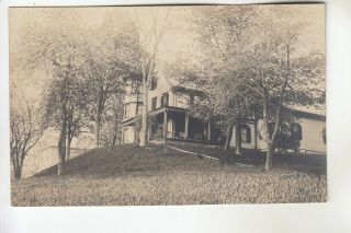 Real Photo Postcard Of An Old Home In Orleans Vt