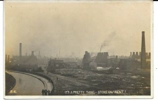 Gb Old Picture Postcard S.  6.  “it’s A Pretty Thing – Stoke - On - Trent ”,