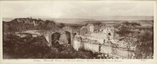 Collotype Wwi Panorama Le Aisne,  Chemin Des Dames,  C1920 Ruins France Verdun