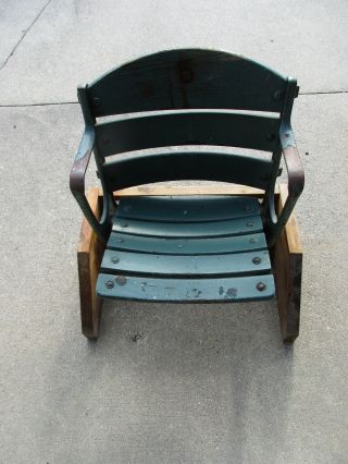 Vintage Wooden Milwaukee County Stadium Seat - Brewers Braves Packers