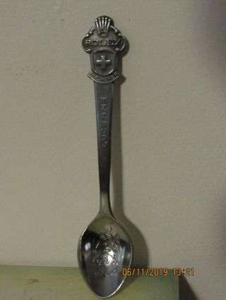 Vtg Rolex Silver Plate Souvenir Spoons Bucherer Of Switzerland Lucerne