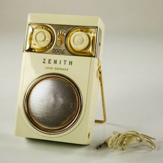 Zenith Royal 500 Deluxe Transistor Radio Long Distance Usa 50er Vintage