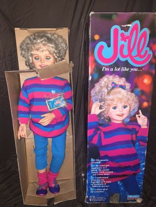 Vintage Playmates Jill 33 " Interactive Talking Doll 1987 Box