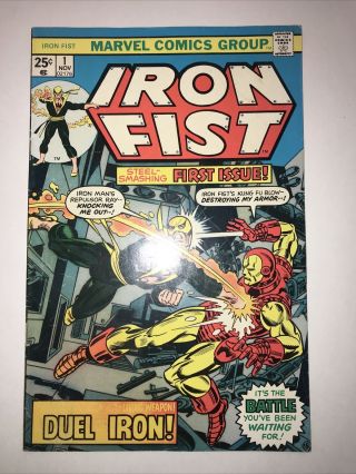 Iron Fist 1 - Iron Fist Vs.  Iron Man (1975 Marvel) John Byrne Art