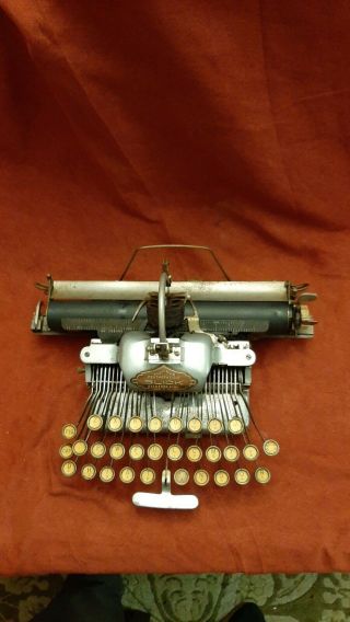 Vintage Aluminum Featherweight Blickensderfer Typewriter