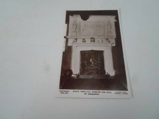 Nr.  Congleton,  Moreton Old Hall,  Dining Fireplace,  Vintage Rppc §e2491