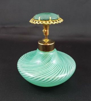 Devilbiss Perfume Atomizer,  Mid - Century (1962) Bottle By Toso Of Murano,  Italy