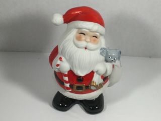 Vtg.  Home Interior Christmas Santa Claus Bank Homco Figurine 5212 Bin 3