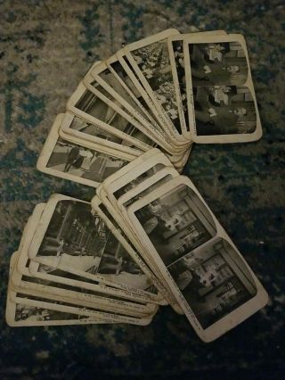 Vintage Incomplete Missing 2 Set Of 48 Sears And Roebuck Stereoscope View Cards