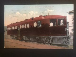 Mckeen Motor Car 1737 Southern Pacific Railroad Vintage Postcard - Posted