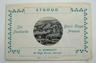 Vintage Rp Postcard Set X 6 Of Stroud Gloucestershire Lp H Marriott Stroud Nm