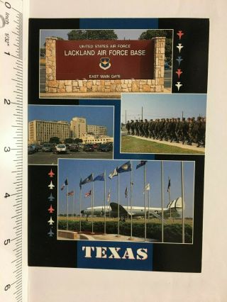San Antonio Lackland Air Force Base Texas Tx Vintage Postcard
