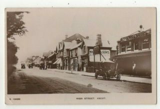 Ascot High Street Berkshire 20 Feb 1925 Vintage Rp Postcard Kingsway 323c