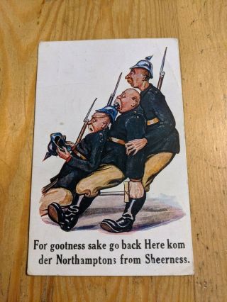 Vintage Northampton Postcard Sheerness Ww1
