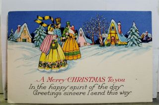 Christmas A Merry Xmas To You Spirit Of The Day Greetings Sincere Postcard Old