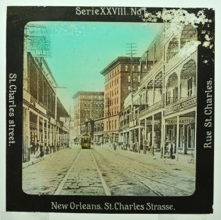 2) Circa 1900 Orleans Colored Glass Photographs