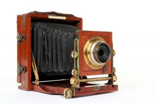 Vintage " J.  Lancaster  The 1901 B.  B.  Instantograph " 1/4 Plate Camera 1358