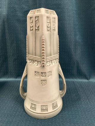 Royal Wettina Art Nouveau Bisque Vase,  H13 " Rare