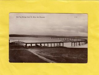 Old Tay Bridge From N.  After The Disaster - Dundee - Fife (hm23)