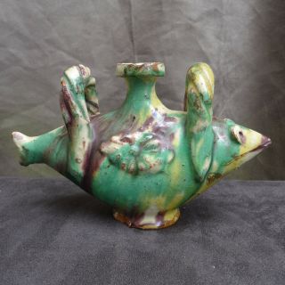 Quality 18th 19th.  Century France (bové) Pottery Jug In The Shape Of A Fish