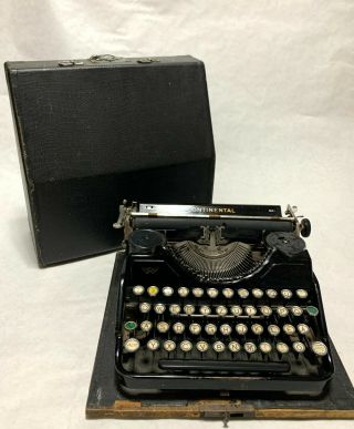 Vintage Continental 340 Typewriter,  1936,  Wanderer Werke,  with Case 2