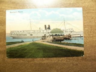 Vintage Postcard Northport Maine Steam Ship