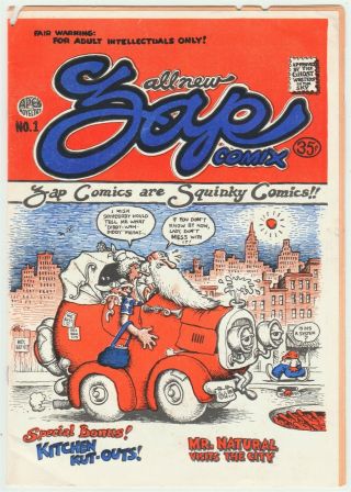 Zap Comix 1 R.  Crumb 1968 Don Donahue 2nd Printing