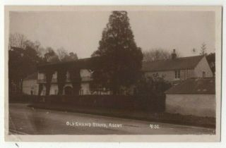 Ascot Old Grand Stand Berkshire Vintage Rp Postcard 324c