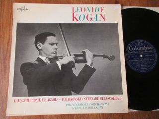 Lalo - Symphonie Espagnole / Kogan / Kondrashin / Columbia Fcx 845 Mono Ed1 Nm -