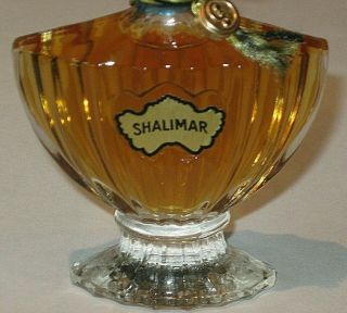 Vintage Guerlain Shalimar Perfume Bottle 1/2 OZ - Full - 1980s 3