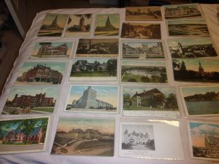 Twenty Three Vintage & Antique Postcards From Ithaca,  York