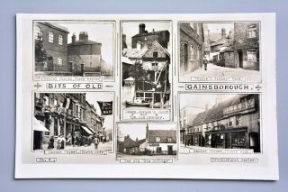 R&l Postcard: Gainsborough Multiview,  Horse & Jockey Pub/old Brewery Etc