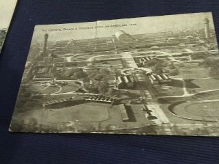 Vintage Postcards,  Crystal Palace From Aeroplane & The Monument London