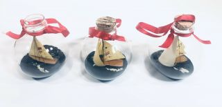 Vintage Cup Racer Ornaments America Cup Yachts Set Of 3 Authentic Models 3