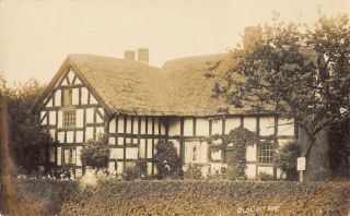 Rp Postcard - Old Cottage By Walker,  Photographer,  Malpas,  Cheshire